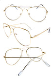 Gold Frame Clear Sunglasses - Beautiful YAS